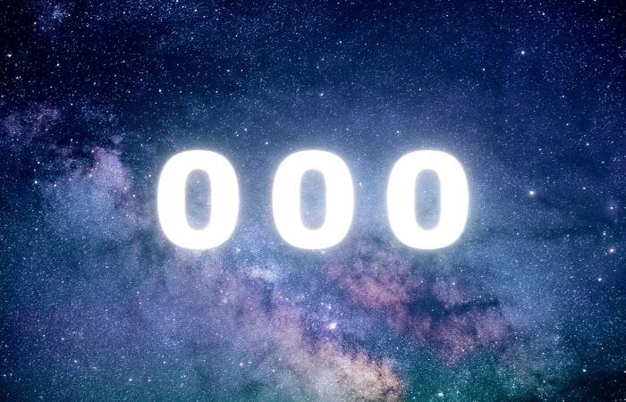 Meaning of the number 000